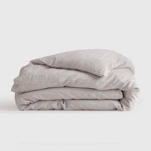 NWOT Quince European Linen King Duvet Cover in Light Grey